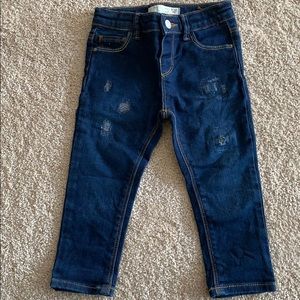 Zara baby distressed jeans 9/12 m NWT